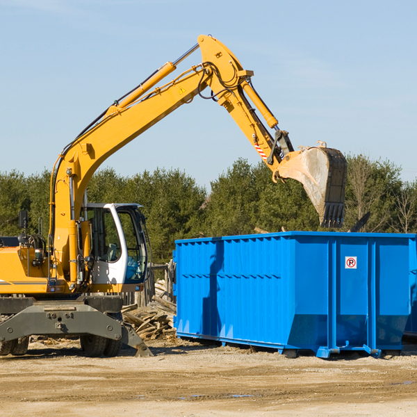 can i rent a residential dumpster for a construction project in Roderfield WV